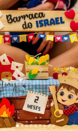 Arquivo de Corte Topo de Bolo Festa Junina Menino Arraiá 201