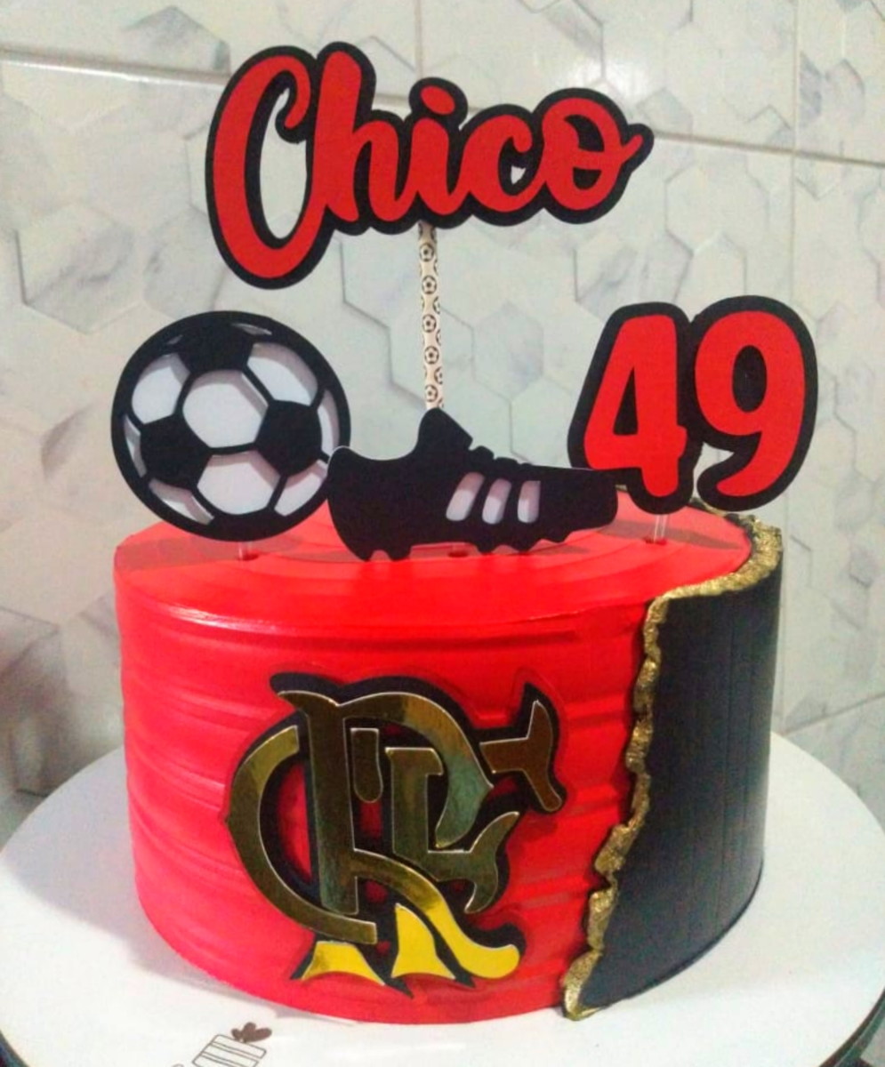 Arquivo de corte Topo de bolo - Flamengo