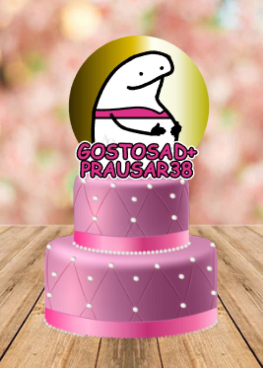 Arquivo de Corte Topo de Bolo Flork Aniversário #15653