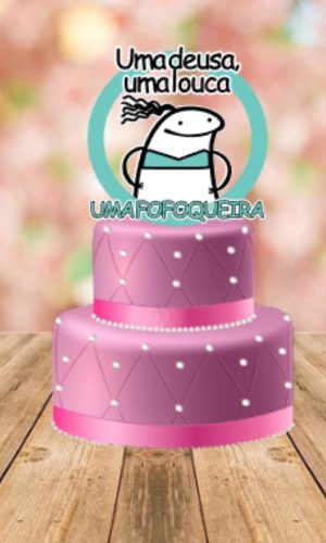 Arquivo de Corte Topo de Bolo Flork Aniversário #15663