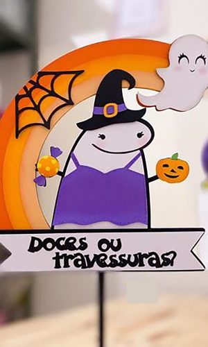 Arquivo de Corte: Topo de Bolo Flork Halloween 037