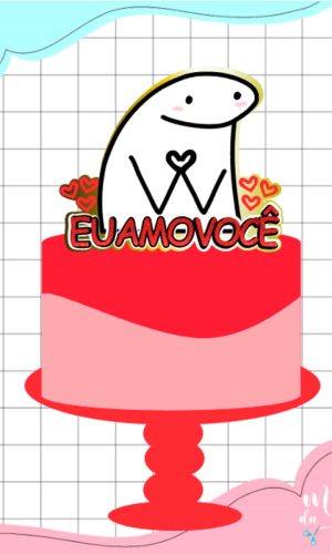 Arquivo de Corte: Topo de Bolo Flork Namorados 038