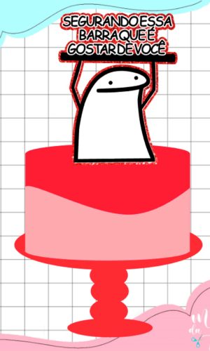 Arquivo de Corte: Topo de Bolo Flork Namorados 041