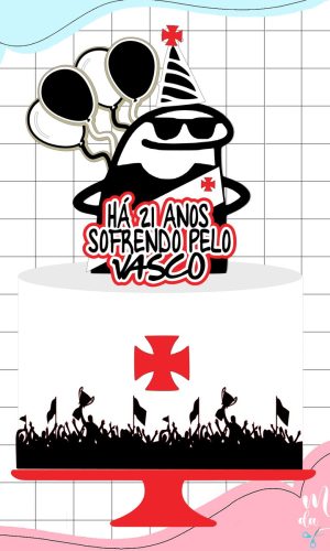 Arquivo de Corte Topo de Bolo Flork Vascaino Vasco 001