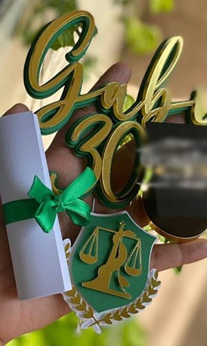 Arquivo De Corte:topo De Bolo Formatura Nutrição 001