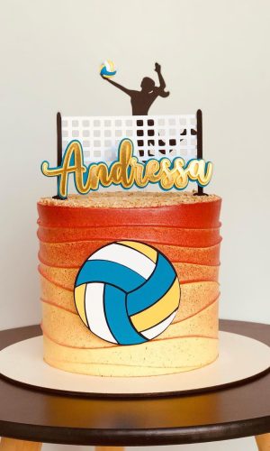 Arquivo de Corte: Topo de Bolo Futvolei 002