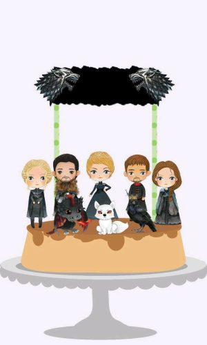 ARQUIVO DE CORTE TOPO DE BOLO GAME OF THRONES (#1544)