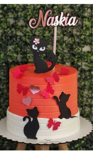 Arquivo de corte topo de bolo gatinho