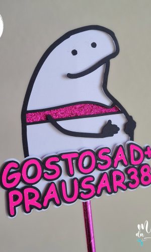 Arquivo de Corte Topo de Bolo Gostosa D+ Flork 046
