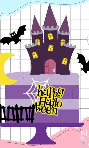 Arquivo de Corte: Topo de Bolo Halloween 050