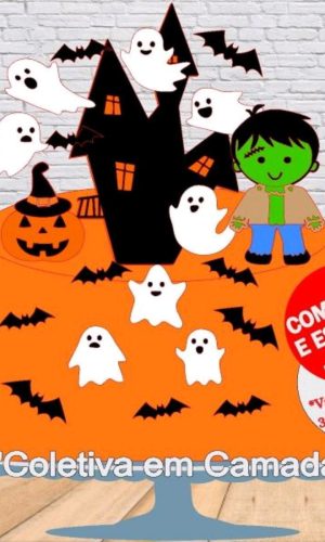 ARQUIVO DE CORTE TOPO DE BOLO HALLOWEEN #2758