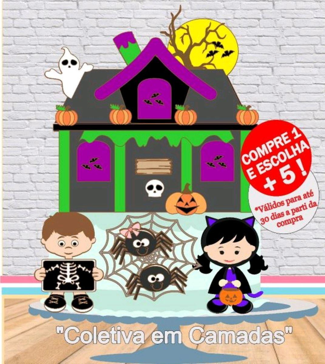 ARQUIVO DE CORTE TOPO DE BOLO HALLOWEEN #2760