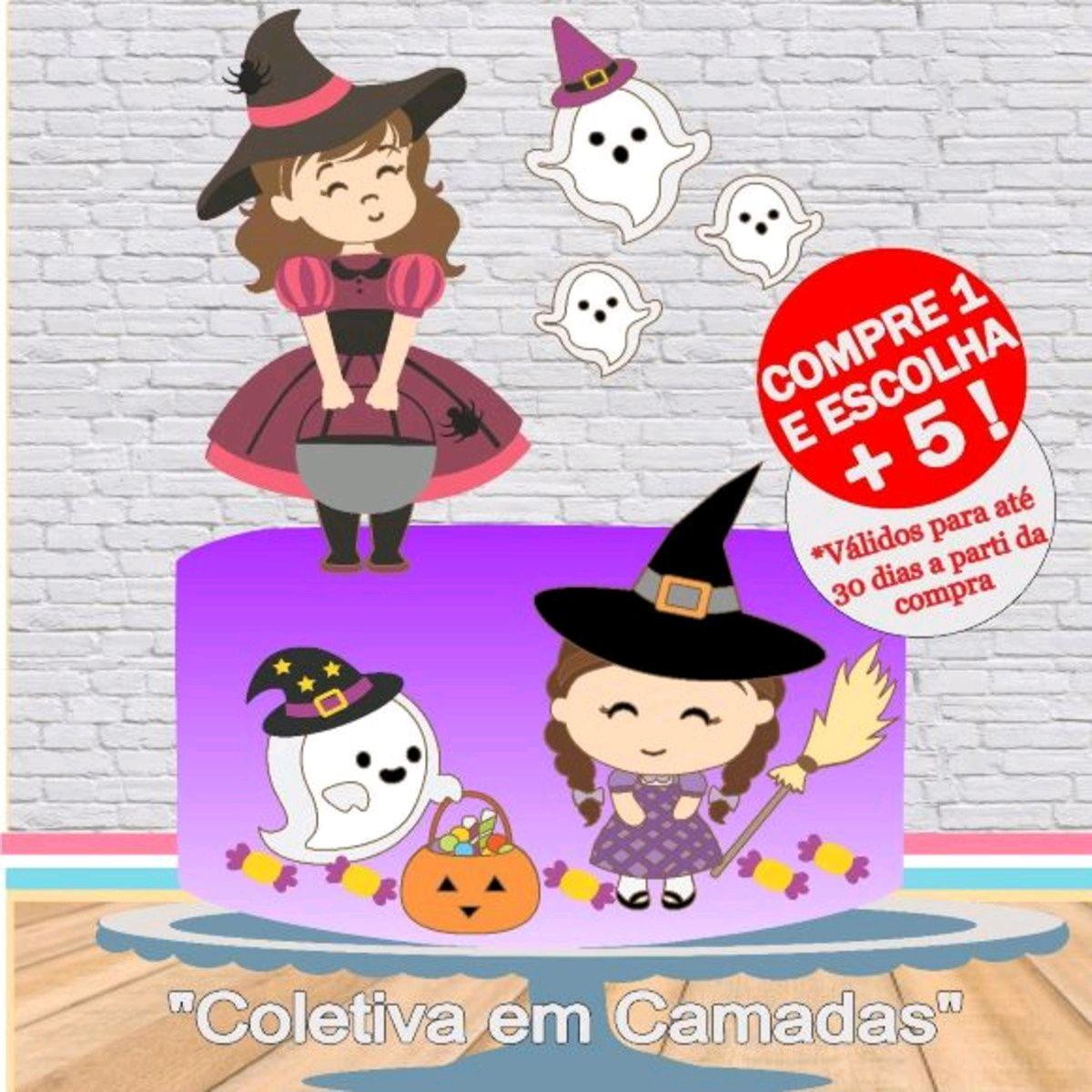 ARQUIVO DE CORTE TOPO DE BOLO HALLOWEEN #2764