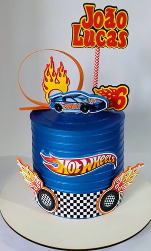Arquivo de Corte: Topo de Bolo Hot Wheels 002