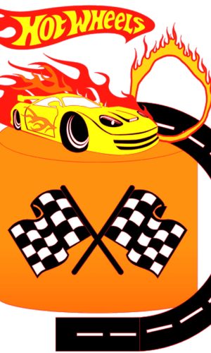 Arquivo de Corte: Topo de Bolo Hot Wheels 003