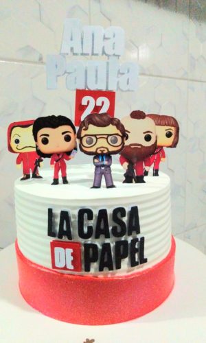 ARQUIVO DE CORTE TOPO DE BOLO LA CASA DE PAPEL