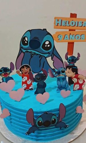 Arquivo de Corte Topo de Bolo Lilo e Stich #17206