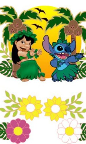 Arquivo de Corte Topo de Bolo Lilo e Stich #17209