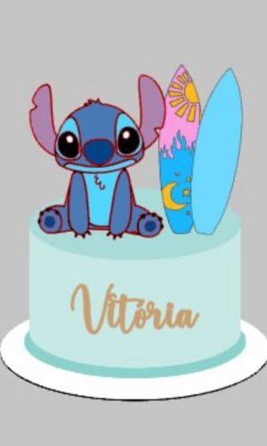 Arquivo de Corte Topo de Bolo Lilo e Stich #17212