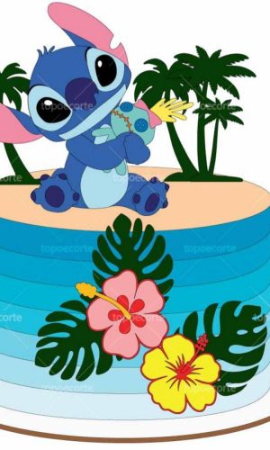 Arquivo de Corte Topo de Bolo Lilo e Stich #17218