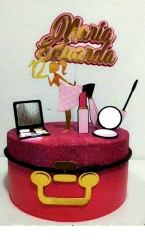 Arquivo de corte topo de bolo Maquiagem