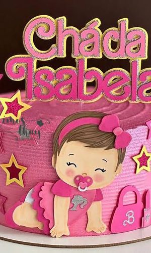 Arquivo de Corte: Topo de Bolo Menina Baby Barbie 027