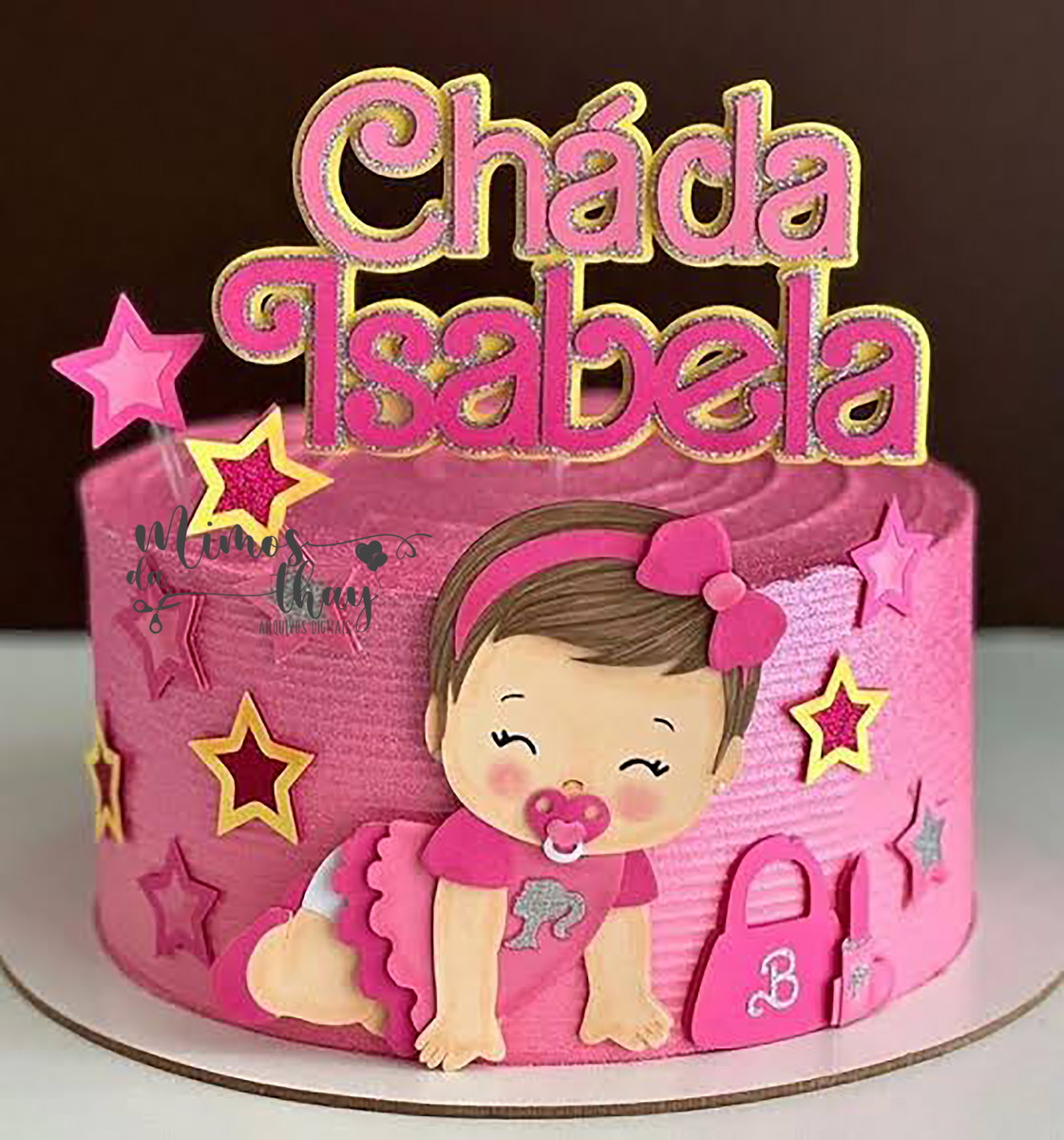 Arquivo de Corte: Topo de Bolo Menina Baby Barbie 027