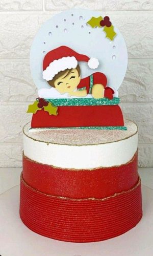 Arquivo de Corte Topo de Bolo Meu Primeiro Natal (#1614)
