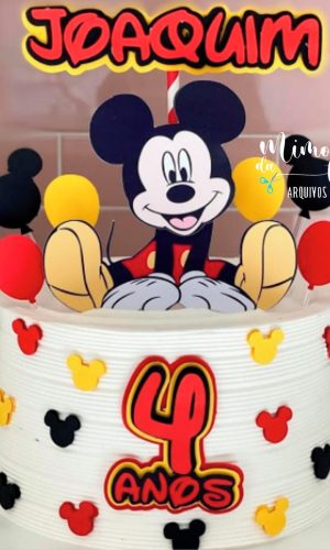 Arquivo de Corte: Topo de Bolo Mickey Camadas 006