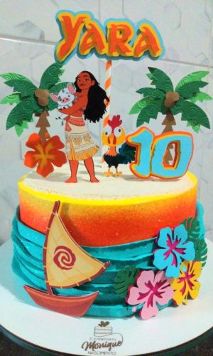 Arquivo de corte Topo de bolo - Moana