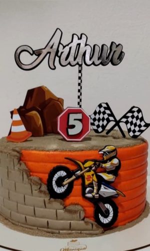 Arquivo de corte topo de bolo motocross