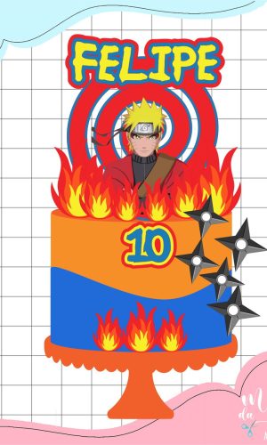 Arquivo de Corte: Topo de Bolo Naruto 009