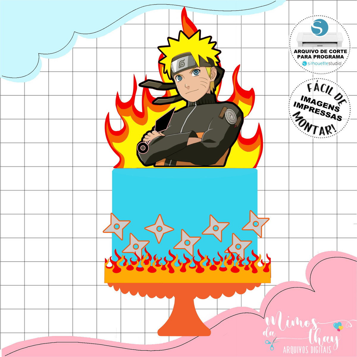 Arquivo de Corte: Topo de Bolo Naruto 012
