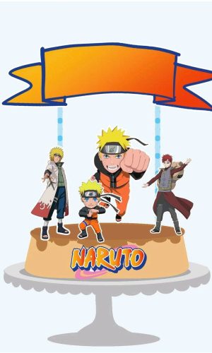 ARQUIVO DE CORTE TOPO DE BOLO NARUTO (#1570)
