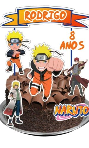 ARQUIVO DE CORTE TOPO DE BOLO NARUTO (#1570)