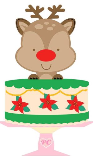 ARQUIVO DE CORTE TOPO DE BOLO NATAL (#1604) STUDIO