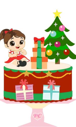 Arquivo de Corte Topo de Bolo Natal (#1606) Studio.