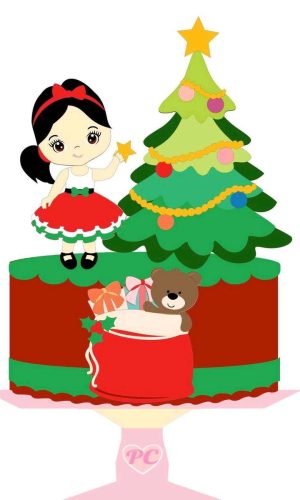 ARQUIVO DE CORTE TOPO DE BOLO NATAL (#1613) STUDIO