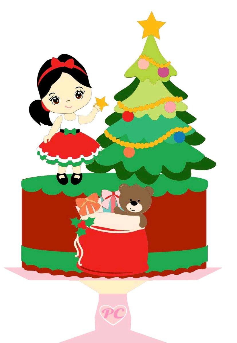 ARQUIVO DE CORTE TOPO DE BOLO NATAL (#1613) STUDIO
