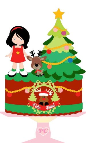 ARQUIVO DE CORTE TOPO DE BOLO NATAL (#1615) STUDIO