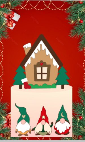 Arquivo de Corte Topo de Bolo Natal 2022 #15526