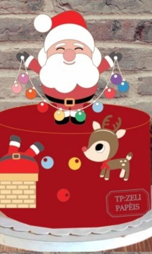 Arquivo de Corte Topo de Bolo Natal 2022 #15596