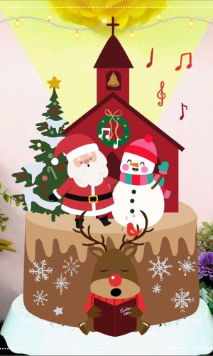 ARQUIVO DE CORTE TOPO DE BOLO NATAL (#2027) STUDIO