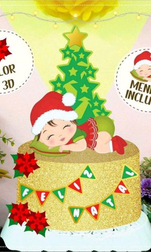 ARQUIVO DE CORTE TOPO DE BOLO NATAL (#2056) STUDIO