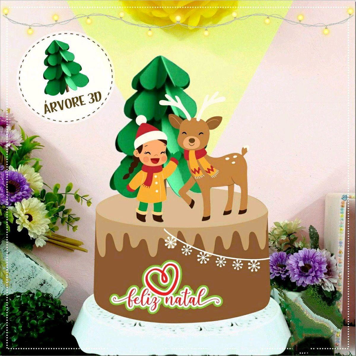 ARQUIVO DE CORTE TOPO DE BOLO NATAL (#2060) STUDIO