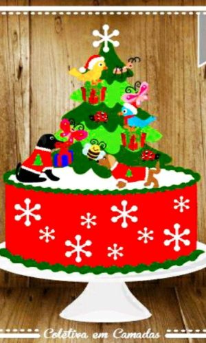 ARQUIVO DE CORTE TOPO DE BOLO NATAL (#2095) STUDIO