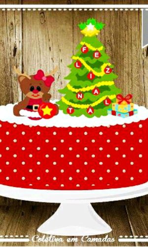 ARQUIVO DE CORTE TOPO DE BOLO NATAL (#2097) STUDIO