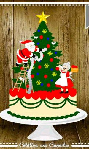 ARQUIVO DE CORTE TOPO DE BOLO NATAL (#2098) STUDIO