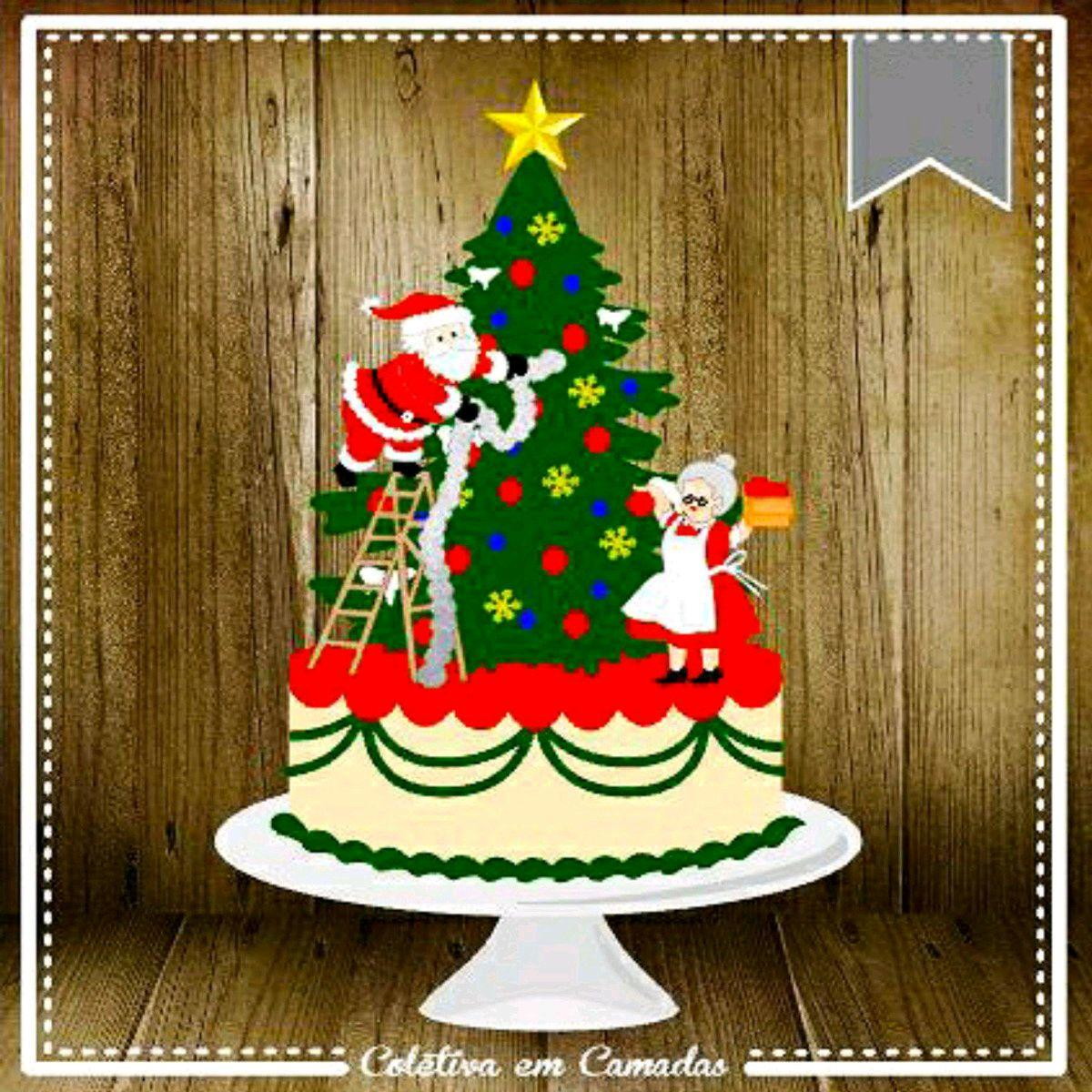 ARQUIVO DE CORTE TOPO DE BOLO NATAL (#2098) STUDIO