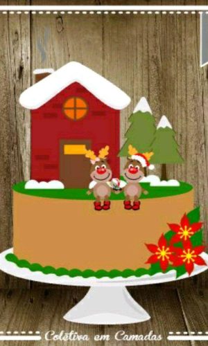 ARQUIVO DE CORTE TOPO DE BOLO NATAL (#2102) STUDIO